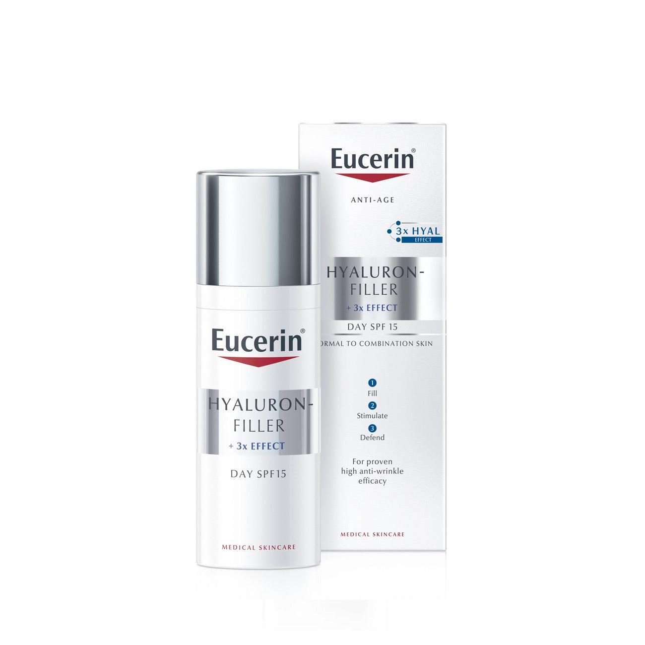 Eucerin Hyaluron-Filler Anti Age Day SPF15 - Normal to Combination Skin - Skin Society {{ shop.address.country }}