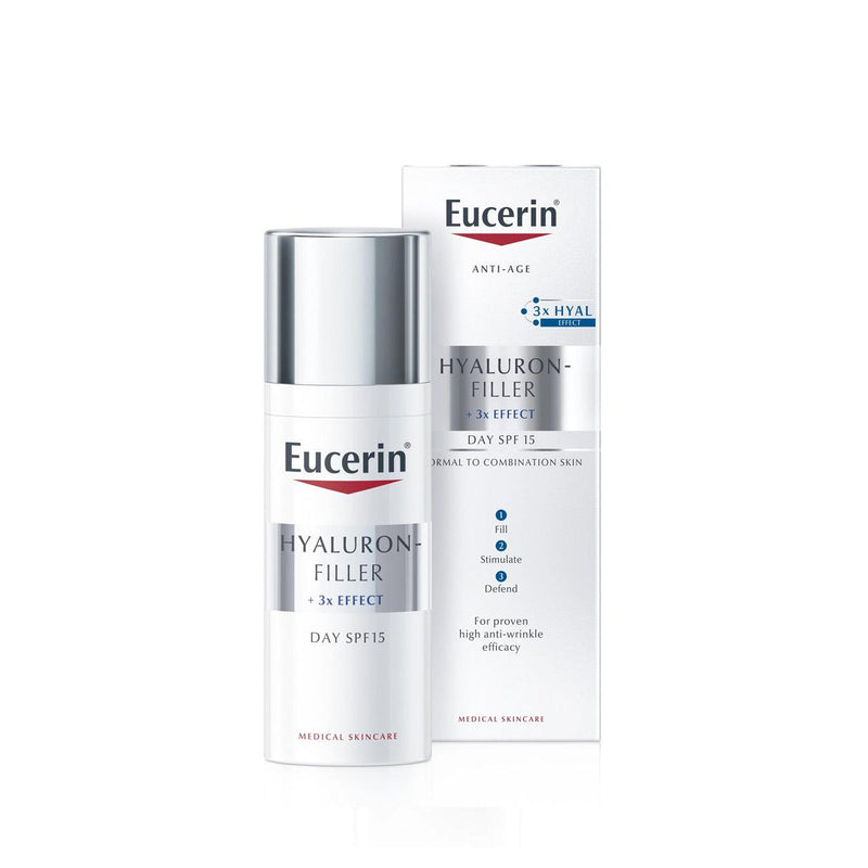 Eucerin Hyaluron-Filler Anti Age Day SPF15 - Normal to Combination Skin - Skin Society {{ shop.address.country }}