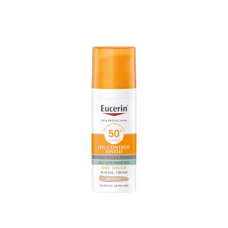 Eucerin Sun Face Oil Control Tinted SPF 50+ Medium - Skin Society {{ shop.address.country }}