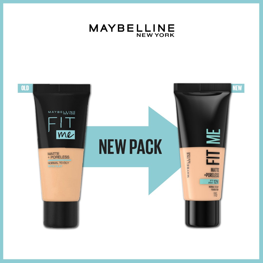 Maybelline New York Fit Me Matte  Poreless Liquid Foundation Ideal For Normal To Oily Skin