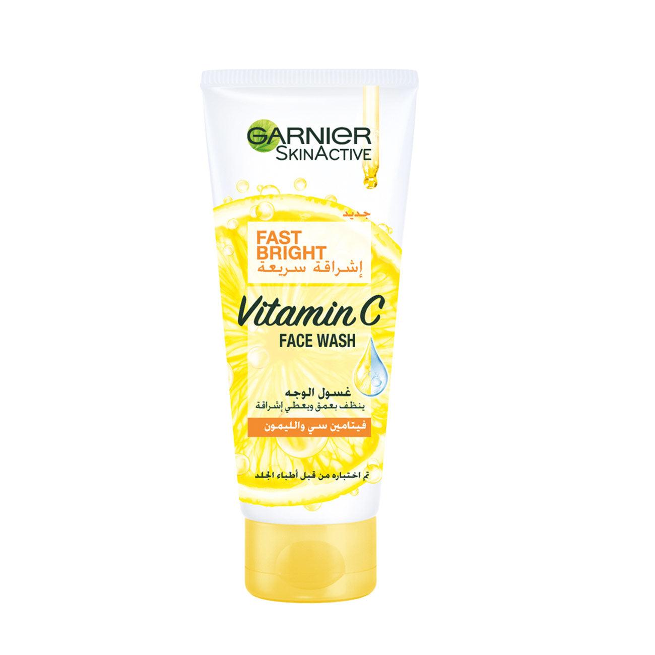 Garnier Fast Bright Vitamin C Brightening Face Wash - Skin Society {{ shop.address.country }}