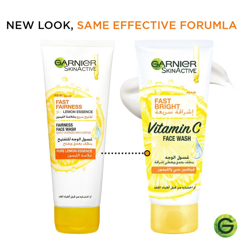 Garnier Fast Bright Vitamin C Brightening Face Wash - Skin Society {{ shop.address.country }}