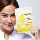 Garnier Fast Bright Vitamin C Brightening Tissue Mask For Uneven & Dull Skin - Skin Society {{ shop.address.country }}
