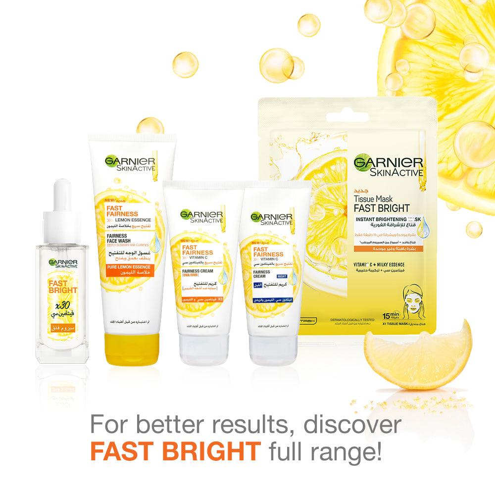 Garnier Fast Bright Vitamin C Brightening Tissue Mask For Uneven & Dull Skin - Skin Society {{ shop.address.country }}