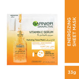 Garnier Fresh-Mix Hydrating, Energizing & Brightening Tissue Mask with Vitamin C - Skin Society {{ shop.address.country }}