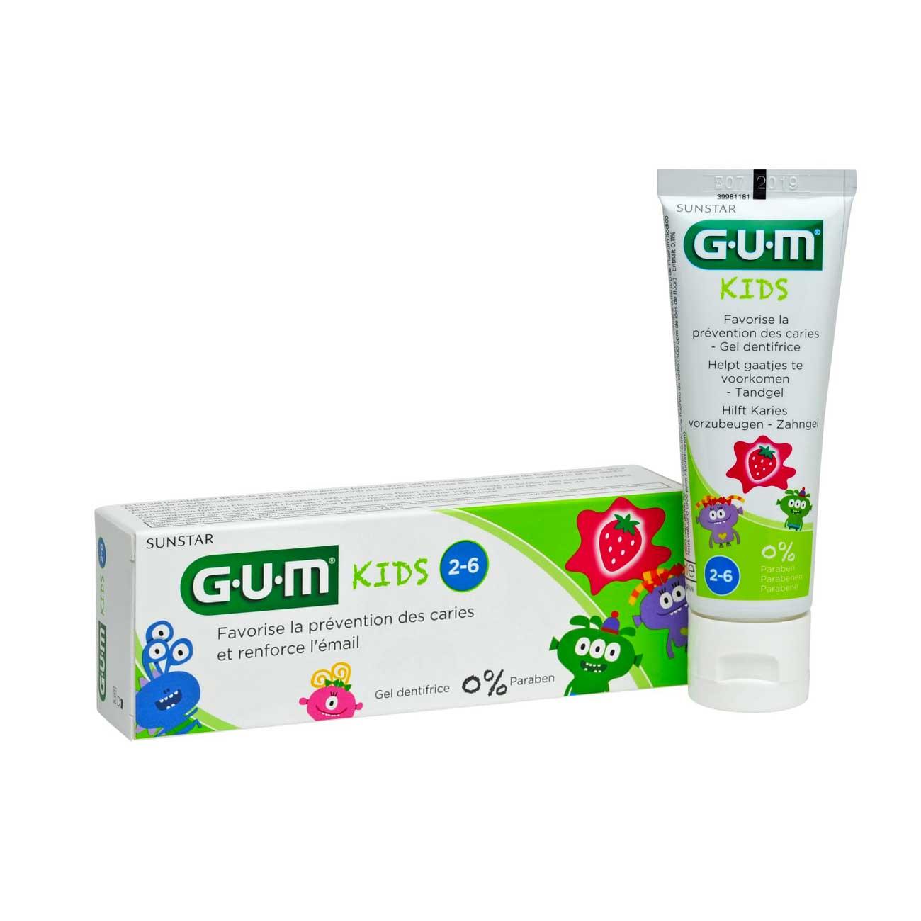 GUM Gum DENTIFRICE KIDS 2-6 ANS STAWBERRY *3000 - Skin Society {{ shop.address.country }}