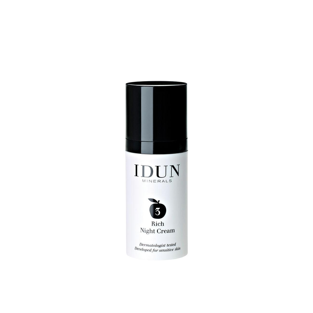 IDUN Minerals Rich Night Cream - Skin Society {{ shop.address.country }}