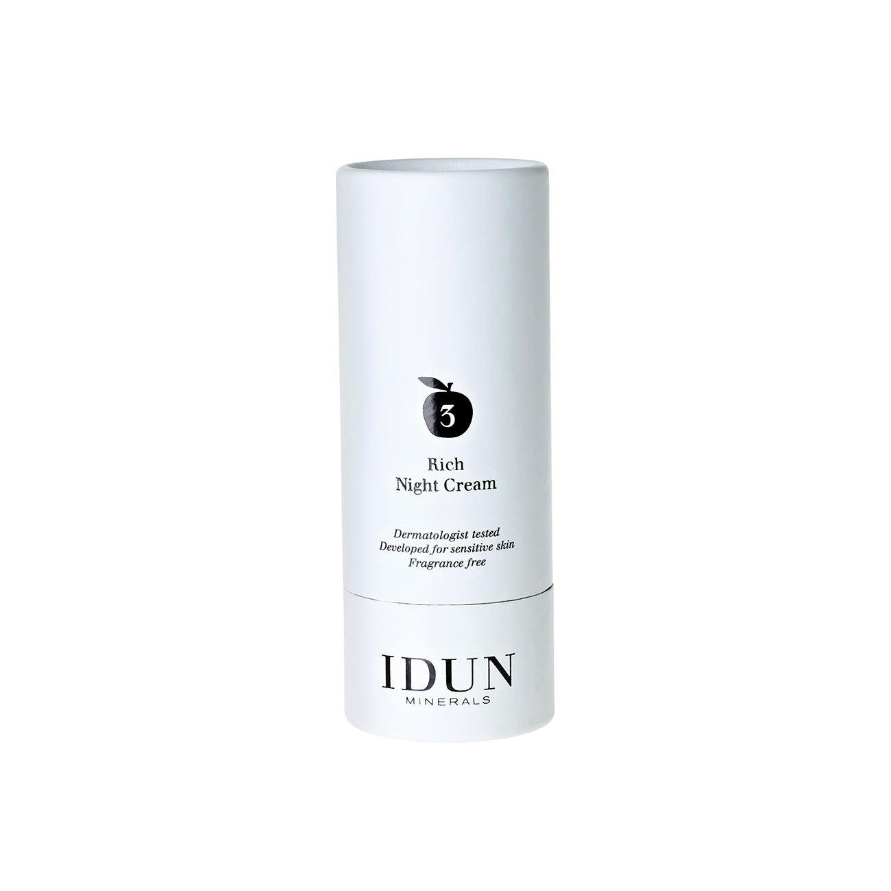IDUN Minerals Rich Night Cream - Skin Society {{ shop.address.country }}