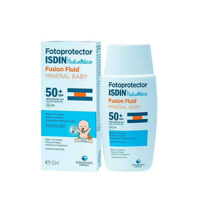 Isdin Fotoprotector Pediatrics Fusion Fluid Mineral Baby SPF50+ - Skin Society {{ shop.address.country }}