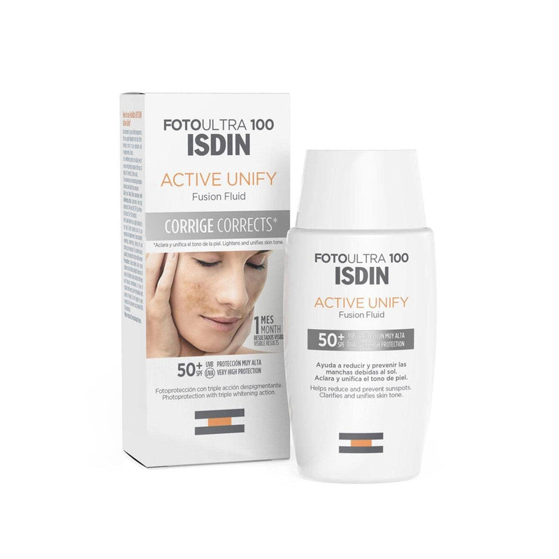 Isdin FotoUltra 100 Active Unify Fusion Fluid Without Color SPF50+ - Skin Society {{ shop.address.country }}