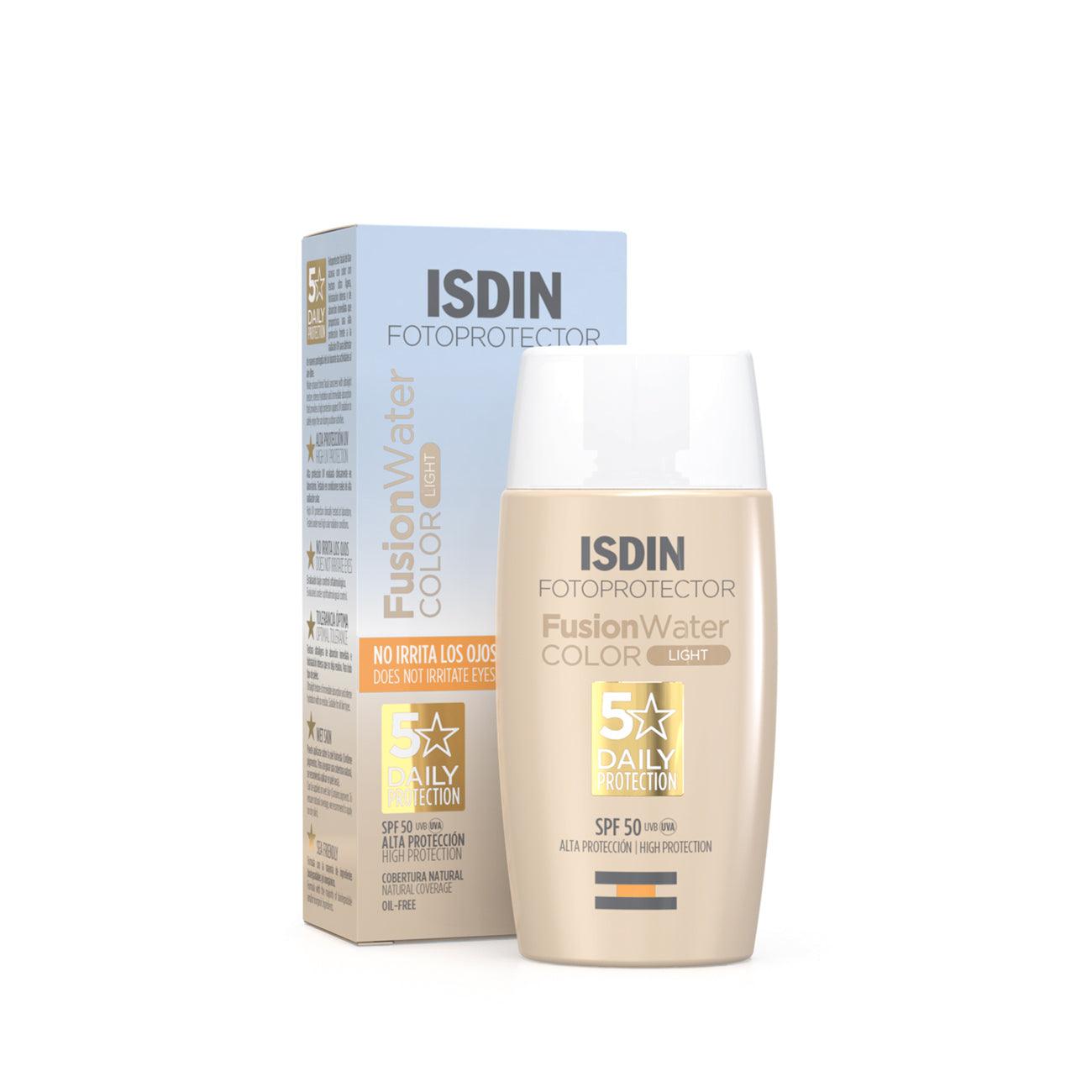 Isdin Fusion Water Colour Light SPF 50 - Skin Society {{ shop.address.country }}