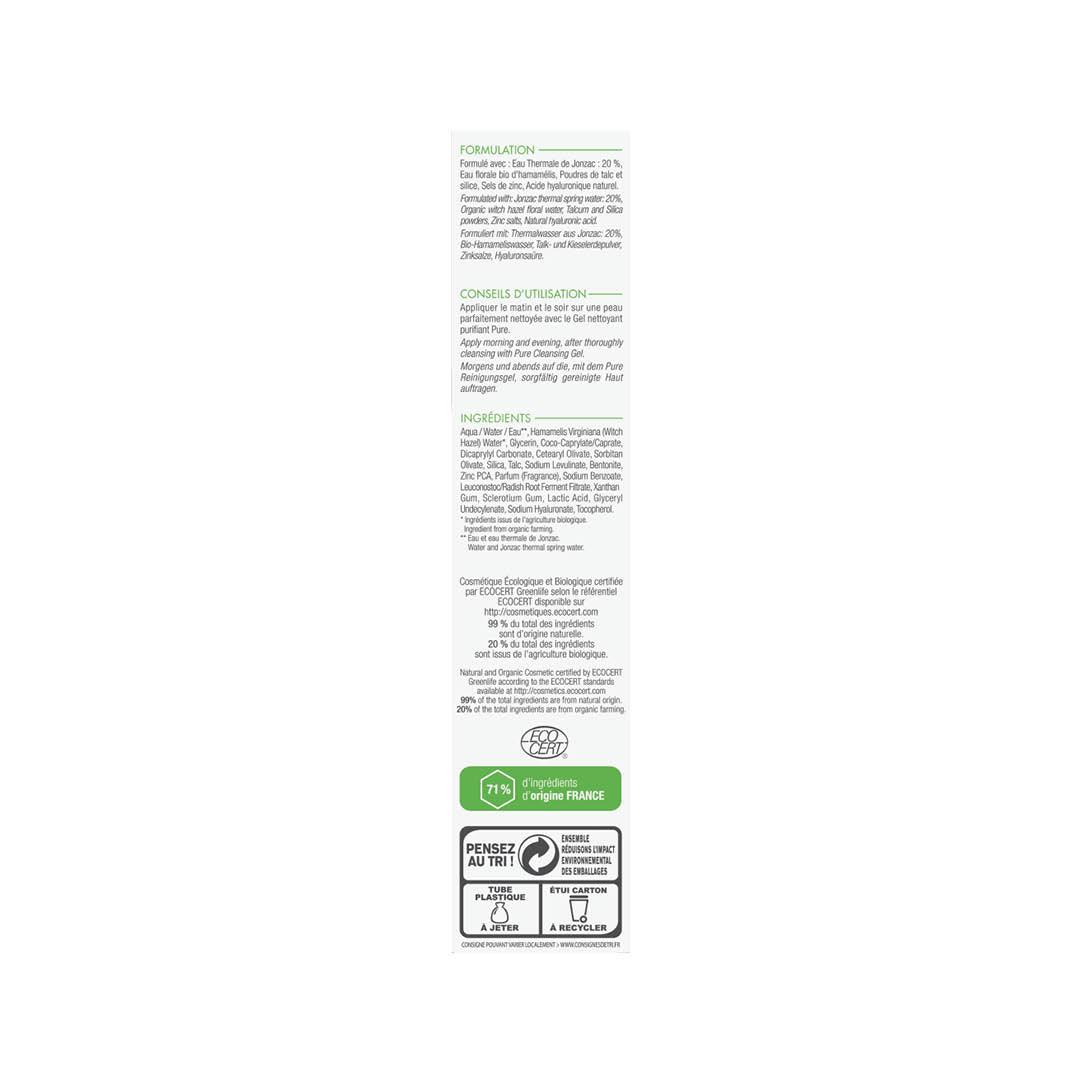 Jonzac Pure Purifying Mattifying Cream - Skin Society {{ shop.address.country }}