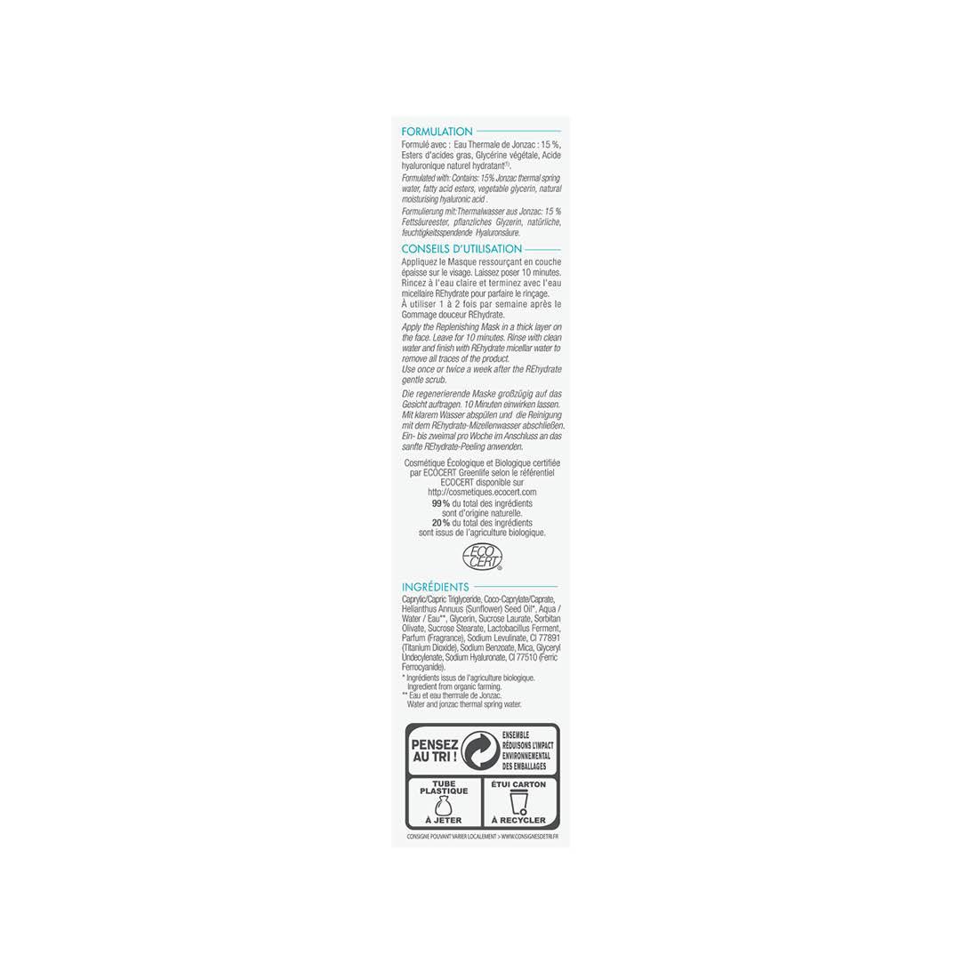 Jonzac REhydrate Replenishing Mask - Skin Society {{ shop.address.country }}
