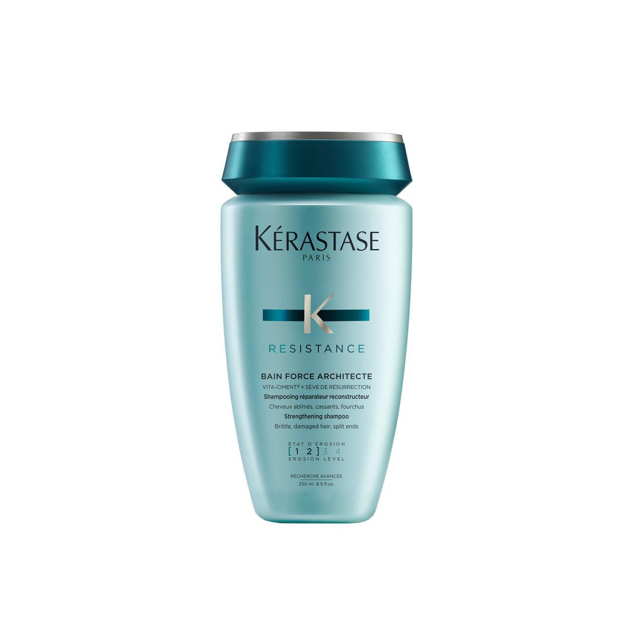 Kérastase Resistance Bain Force Architecte Strengthening Shampoo - Brittle, Damaged Hair - Split Ends - Skin Society {{ shop.address.country }}