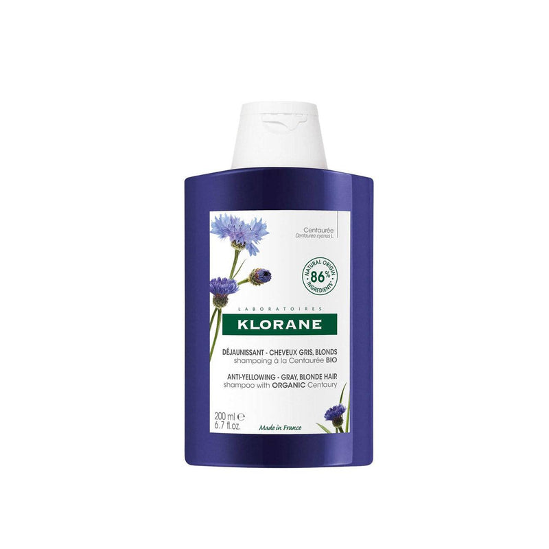 Klorane Anti-Yellowing Shampoo with Centaury - White or Gray Hair - Skin Society {{ shop.address.country }}