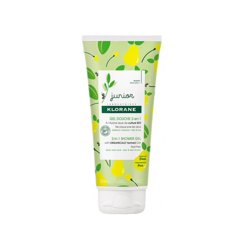 Klorane Petit Junior Shower Gel Body and Hair - Pear Fragrance - Skin Society {{ shop.address.country }}