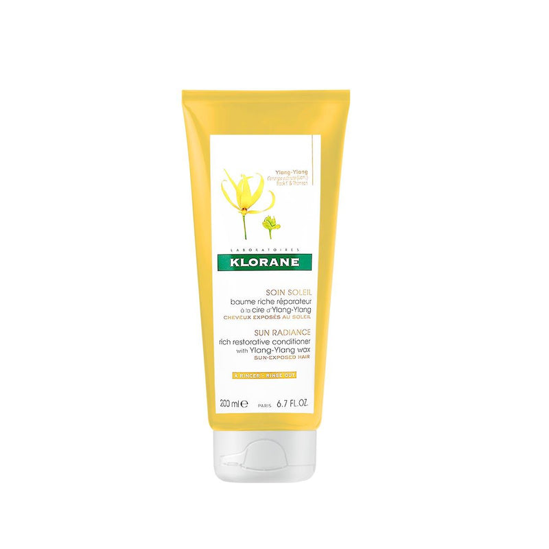 Klorane Sun Radiance Rich Restorative Conditioner with Ylang-Ylang Wax - Sun-Exposed Hair - Skin Society {{ shop.address.country }}