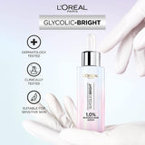 L'Oréal Paris Glycolic Bright 1.0% Glycolic Acid Instant Glowing Face Serum - Skin Society {{ shop.address.country }}