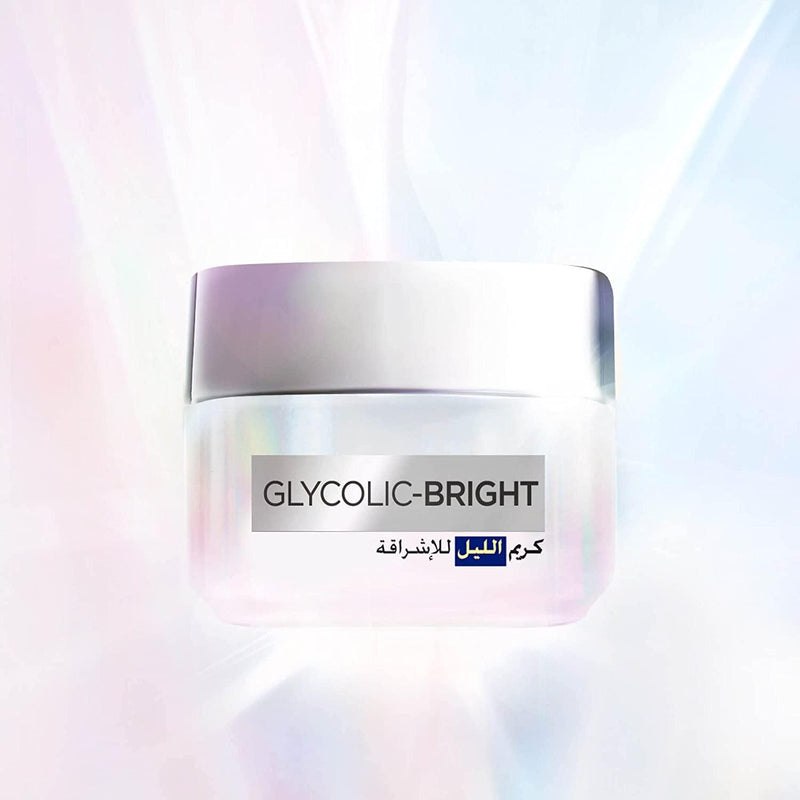 L'Oréal Paris Glycolic Bright Glowing Night Cream - Skin Society {{ shop.address.country }}