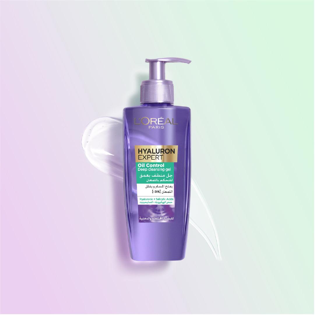 L'Oréal Paris Hyaluron Expert Moisturiser and Anti-Aging Oil Control Deep Cleansing Gel - Skin Society {{ shop.address.country }}