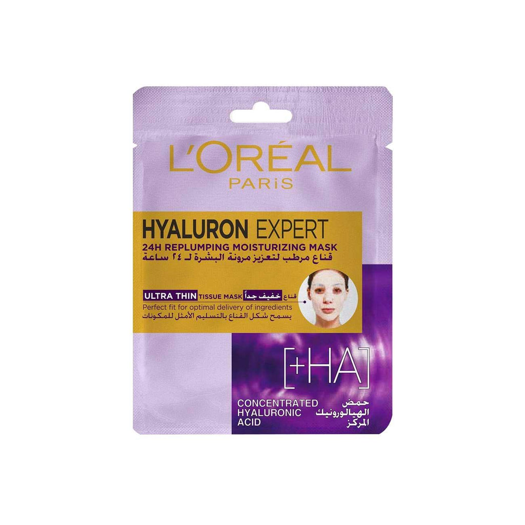 L'Oréal Paris Hyaluron Expert Moisturiser and Anti-Aging Tissue Mask - Skin Society {{ shop.address.country }}