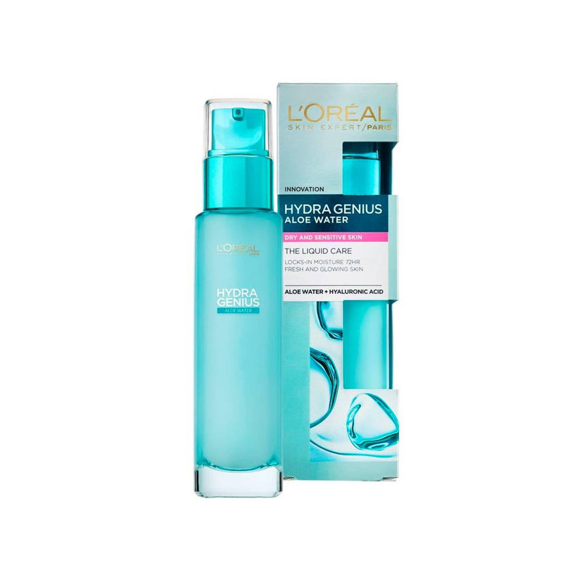 L'Oréal Paris Hydra Genius Aloe Water - Dry & Sensitive Skin - Skin Society {{ shop.address.country }}