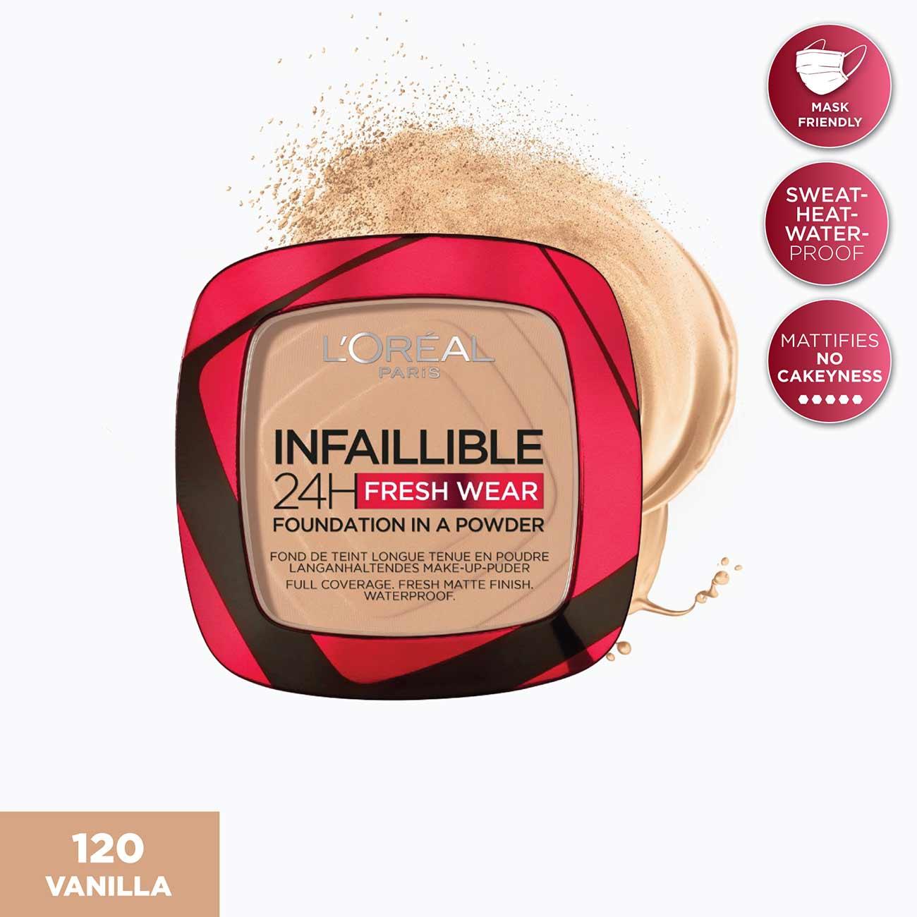 L'Oréal Paris Infaillible 24H Fresh Wear Foundation in a Powder - Skin Society {{ shop.address.country }}