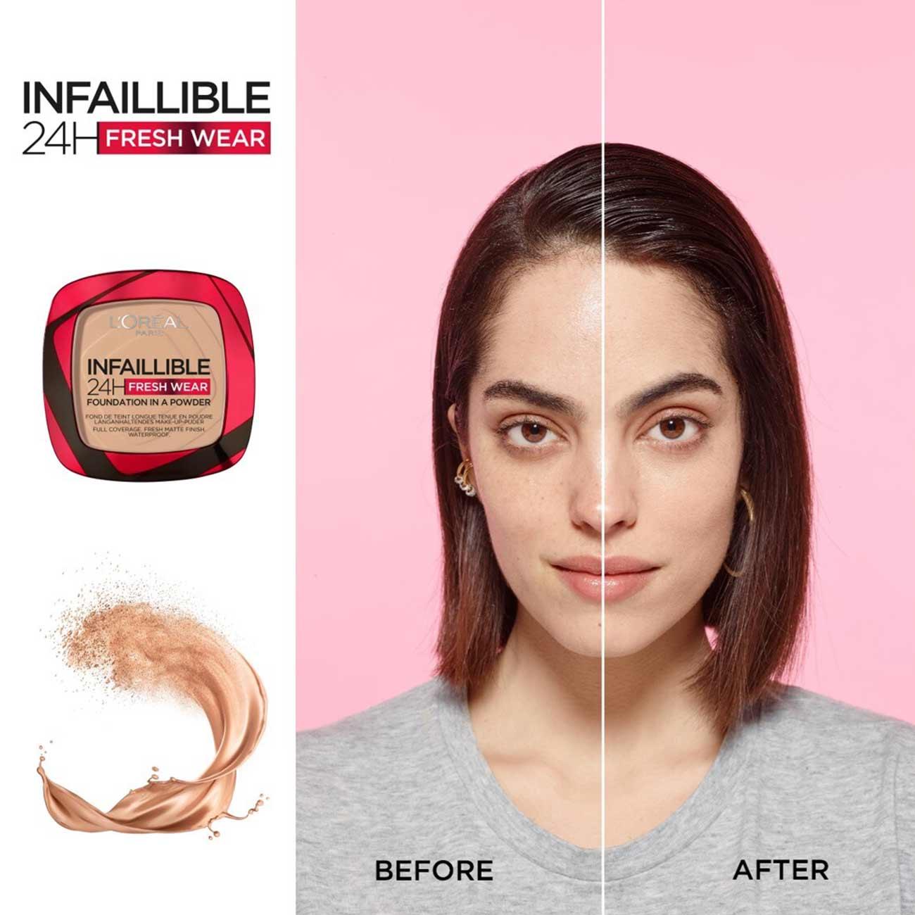 L'Oréal Paris Infaillible 24H Fresh Wear Foundation in a Powder - Skin Society {{ shop.address.country }}