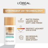 L'Oréal Paris UV Defender Shine Control SPF 50+ - Skin Society {{ shop.address.country }}