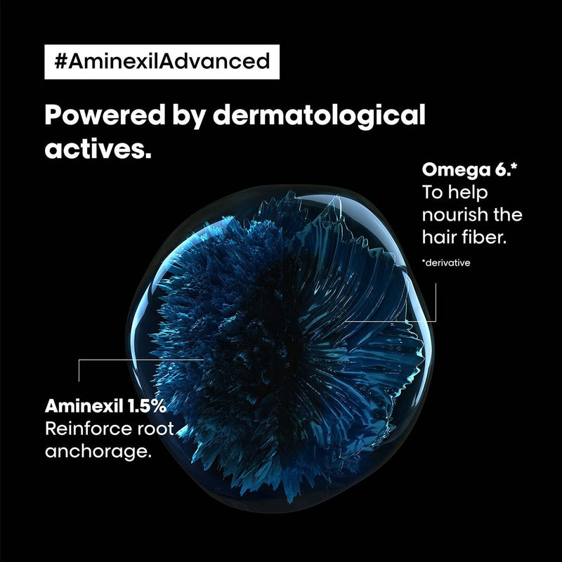 L'Oréal Professionnel Serie Expert Aminexil Advanced Anti-Thinning Hair Programme Double Action - Pack of 10 Ampoules - Skin Society {{ shop.address.country }}