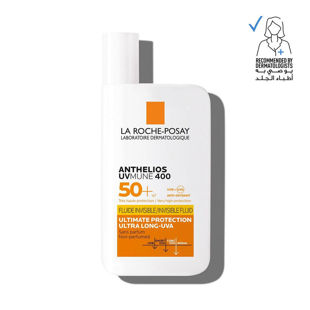 La Roche-Posay Anthelios UVMune 400 Invisible Fluid SPF50+ Sun Cream - Skin Society {{ shop.address.country }}