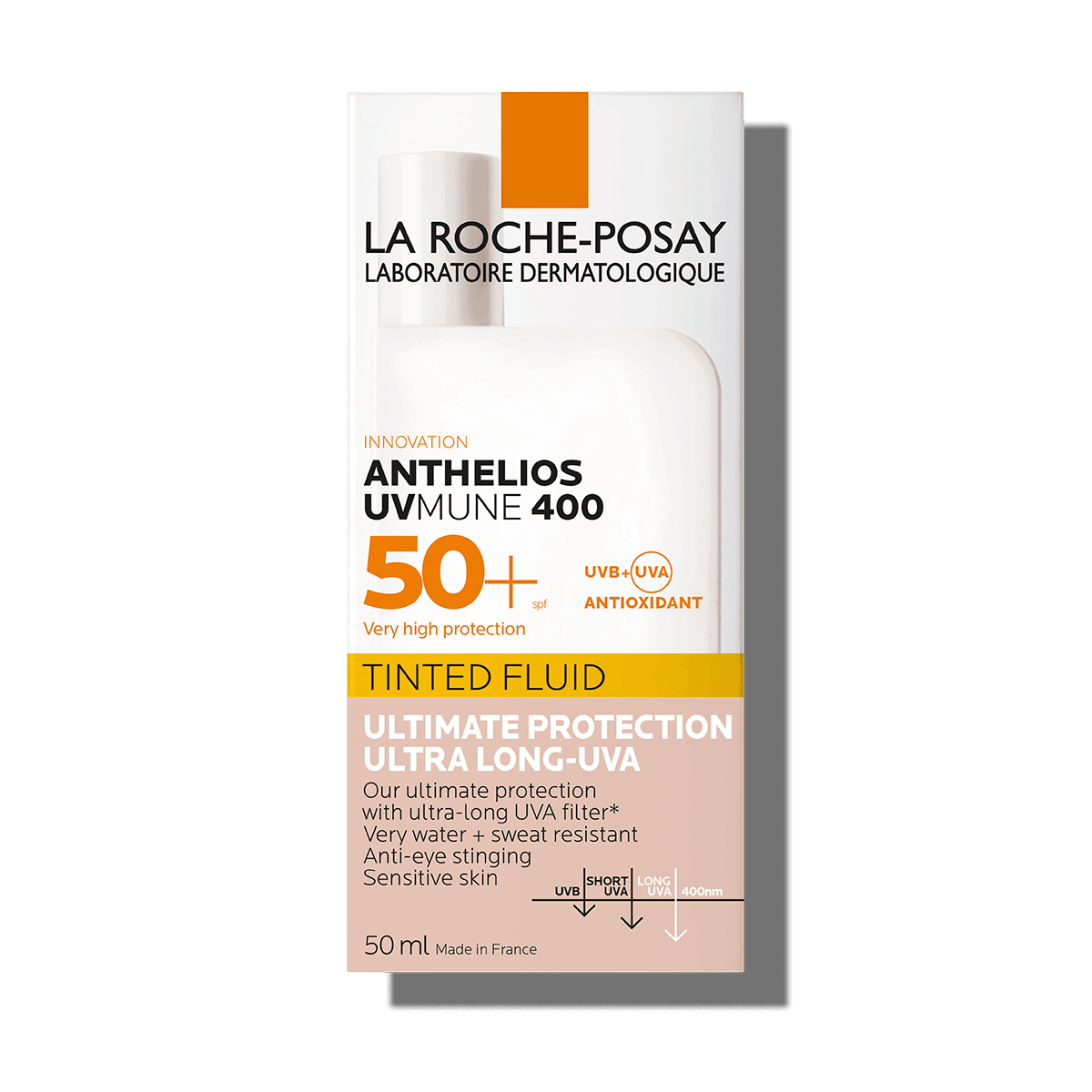 La Roche-Posay Anthelios Uvmune 400 Invisible Tinted Fluid SPF50+ - Skin Society {{ shop.address.country }}