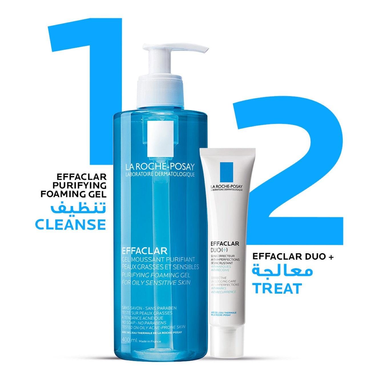 La Roche-Posay Effaclar Purifying Foaming Gel for Oily Sensitive Skin - Skin Society {{ shop.address.country }}