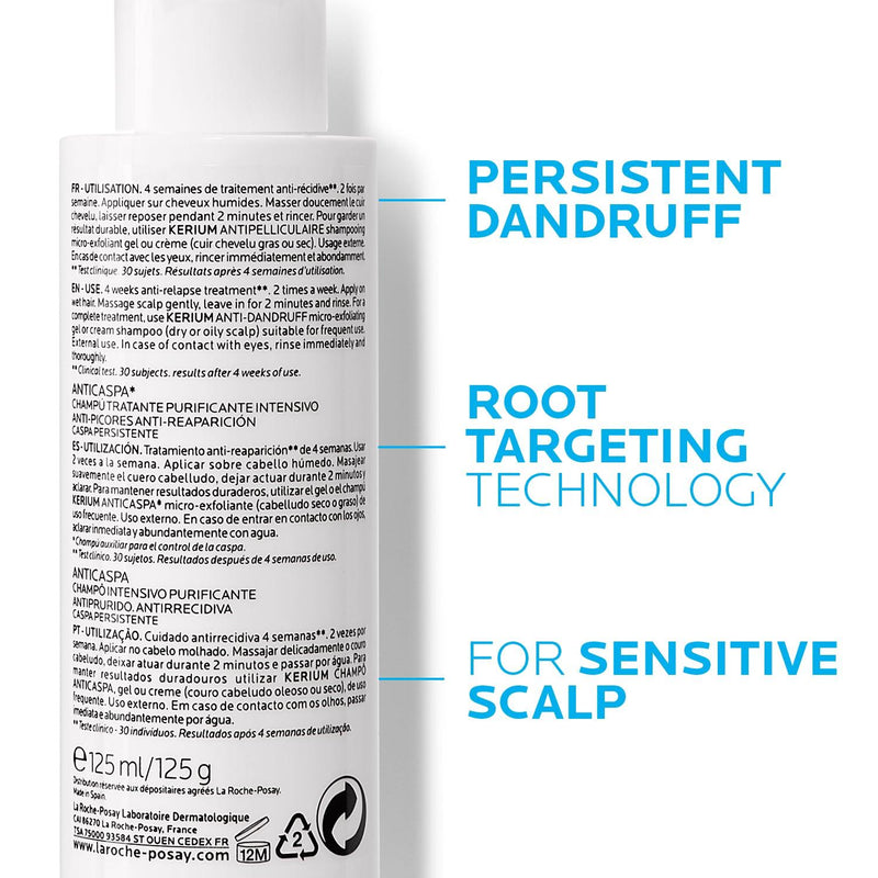 La Roche-Posay Kerium DS Persistent Intensive Shampoo Anti-Dandruff - Skin Society {{ shop.address.country }}