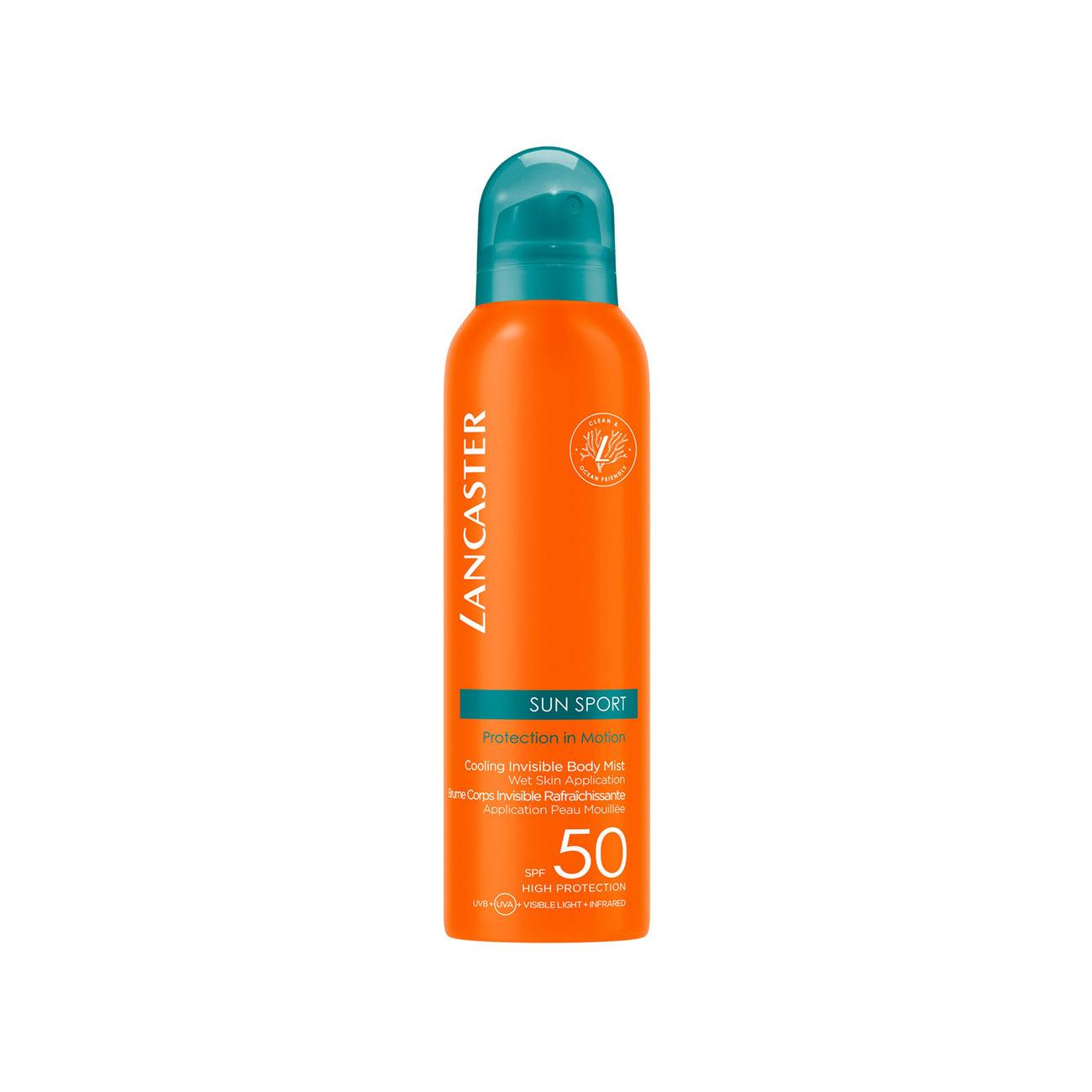 Lancaster Sun Sport Protection in Motion Cooling Invisible Body Mist SPF50 - Skin Society {{ shop.address.country }}