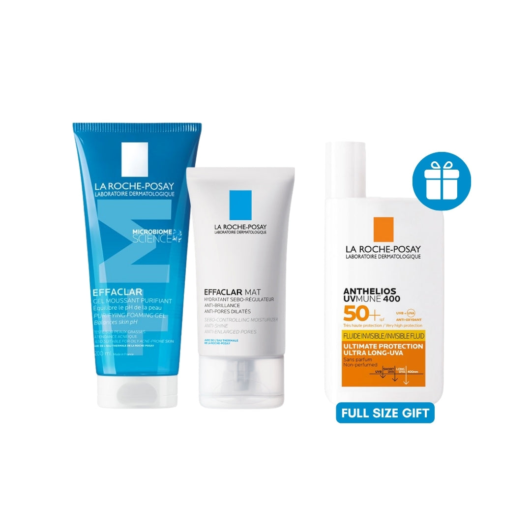 Effaclar Purifying Foaming Gel & Effaclar MAT Mattifying Moisturizer for Oily Skin Offer