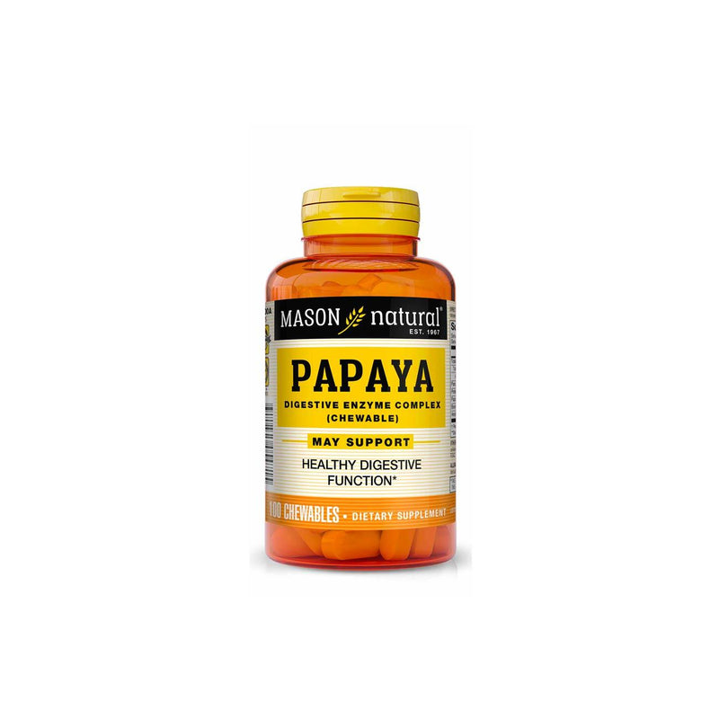 Mason Natural Papaya Digestive Enzyme Complex (Chewable) - Skin Society {{ shop.address.country }}