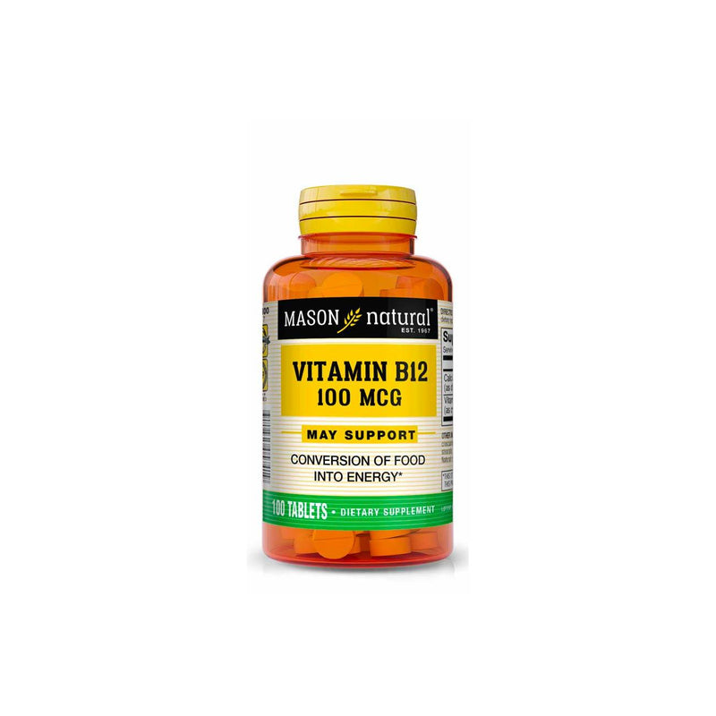 Mason Natural Vitamin B12 100mcg - Skin Society {{ shop.address.country }}