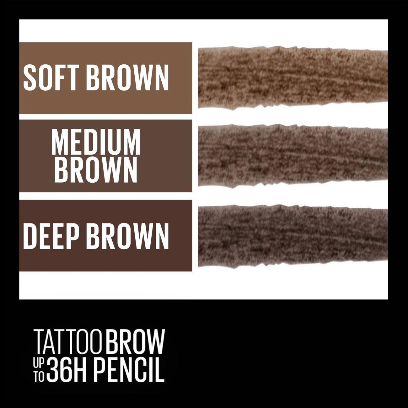 Maybelline New York Tattoo Brow 36HR Pigment Brow Pencil - Skin Society {{ shop.address.country }}