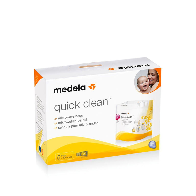 Medela Quick Clean Micro-Steam Bag - Pack of 5 - Skin Society {{ shop.address.country }}