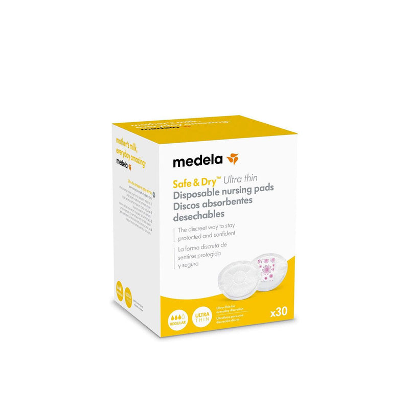 Medela Safe & Dry Ultra Thin Disposable Nursing Pads - Pack of 30 - Skin Society {{ shop.address.country }}
