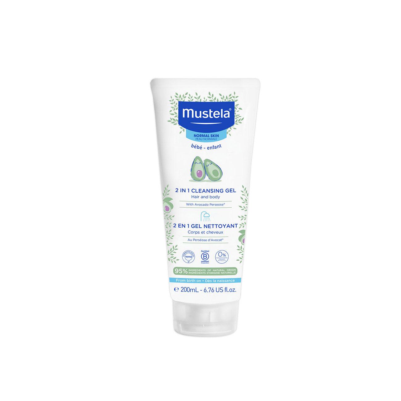Mustela Baby & Child 2 in 1 Cleansing Gel - Hair & Body - Skin Society {{ shop.address.country }}