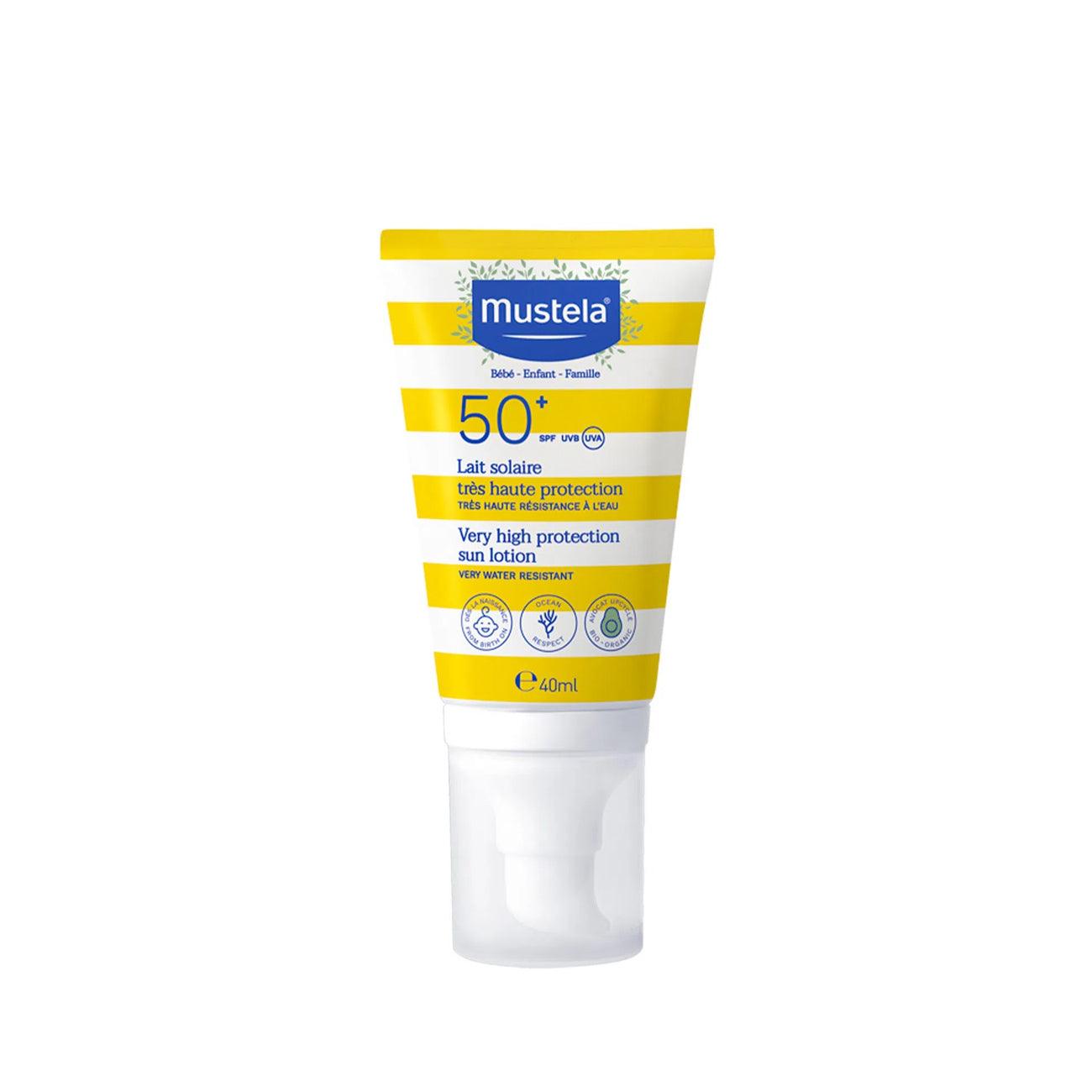 Mustela Baby & Child Very High Protection Sun Lotion SPF50+ - Skin Society {{ shop.address.country }}