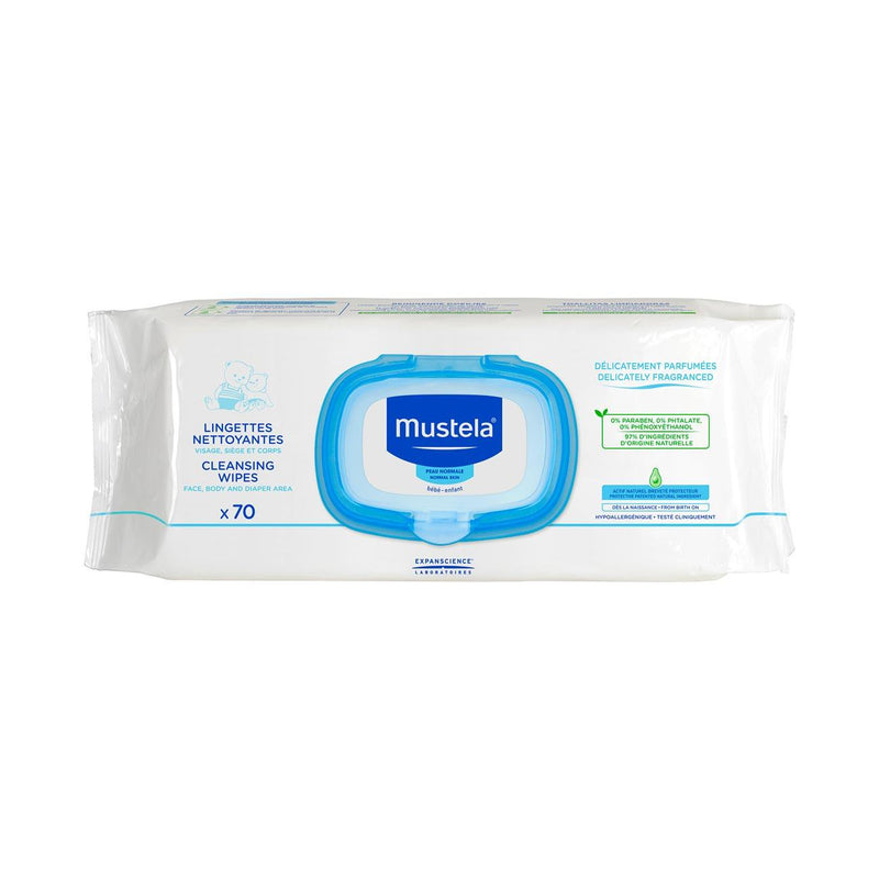 Mustela Cleansing Wipes - Delicately Fragranced - Skin Society {{ shop.address.country }}