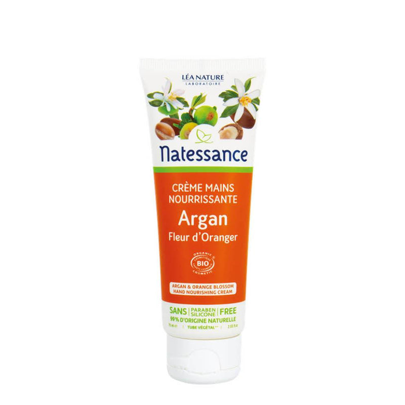 Natessance Argan & Orange Blossom Hand Nourishing Cream - Skin Society {{ shop.address.country }}