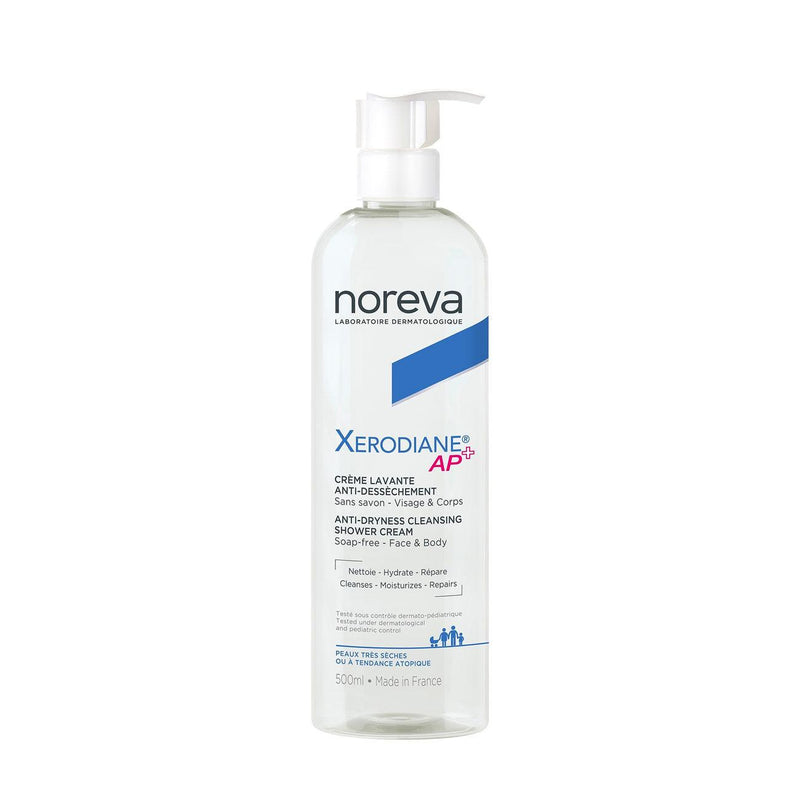 Noreva Xerodiane AP+ Anti-Dryness Cleansing Shower Cream, Soap Free - Face & Body - Skin Society {{ shop.address.country }}