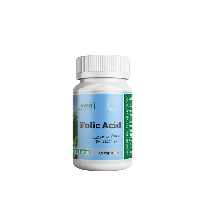 NutriLabs Folic Acid 5mg - Skin Society {{ shop.address.country }}