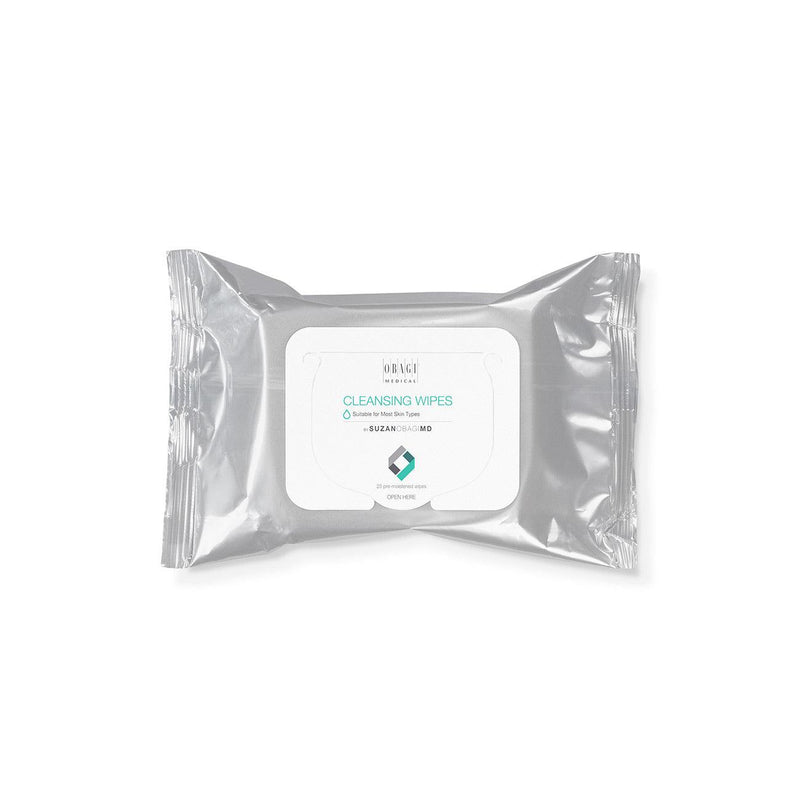 Obagi Cleansing Wipes, Suitable for Most Skin Types - by SUZANOBAGIMD - Pack of 25 Wipes - Skin Society {{ shop.address.country }}