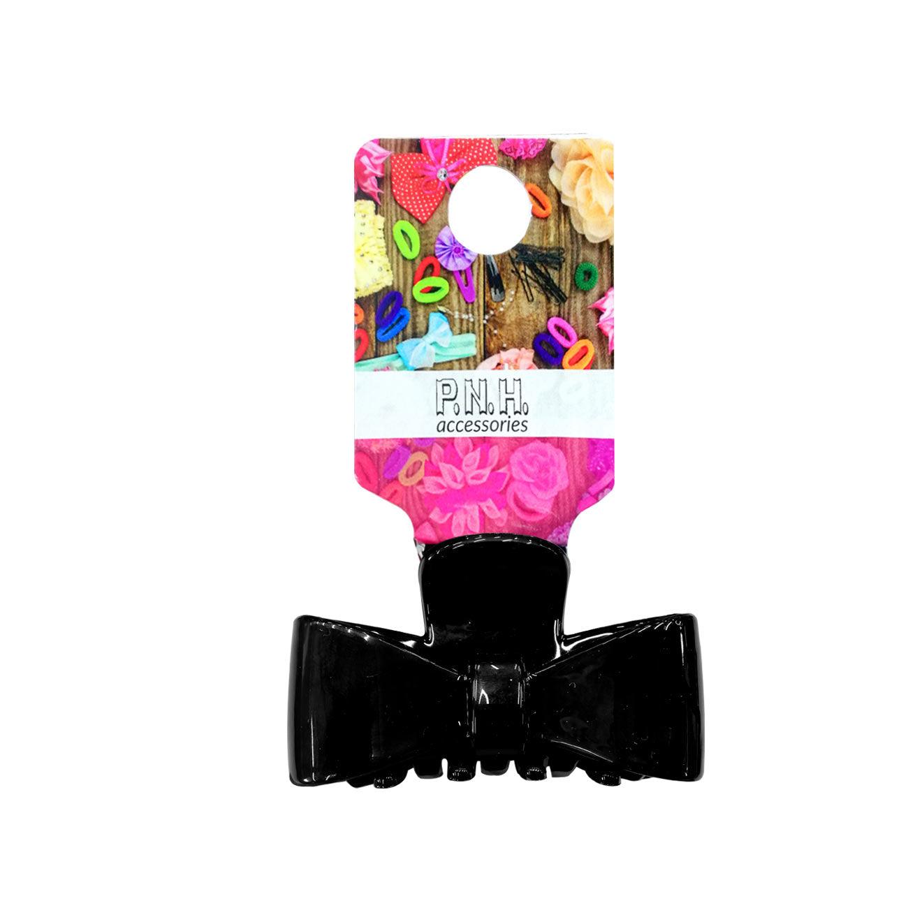 P.N.H. Accessories Bow Hair Clip Black - Skin Society {{ shop.address.country }}