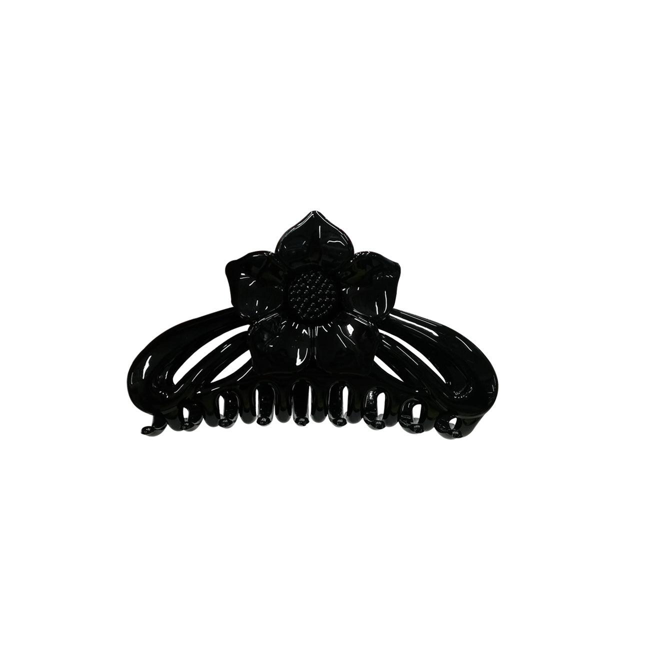 P.N.H. Accessories Flower-Shaped Black Hair Clip - Skin Society {{ shop.address.country }}